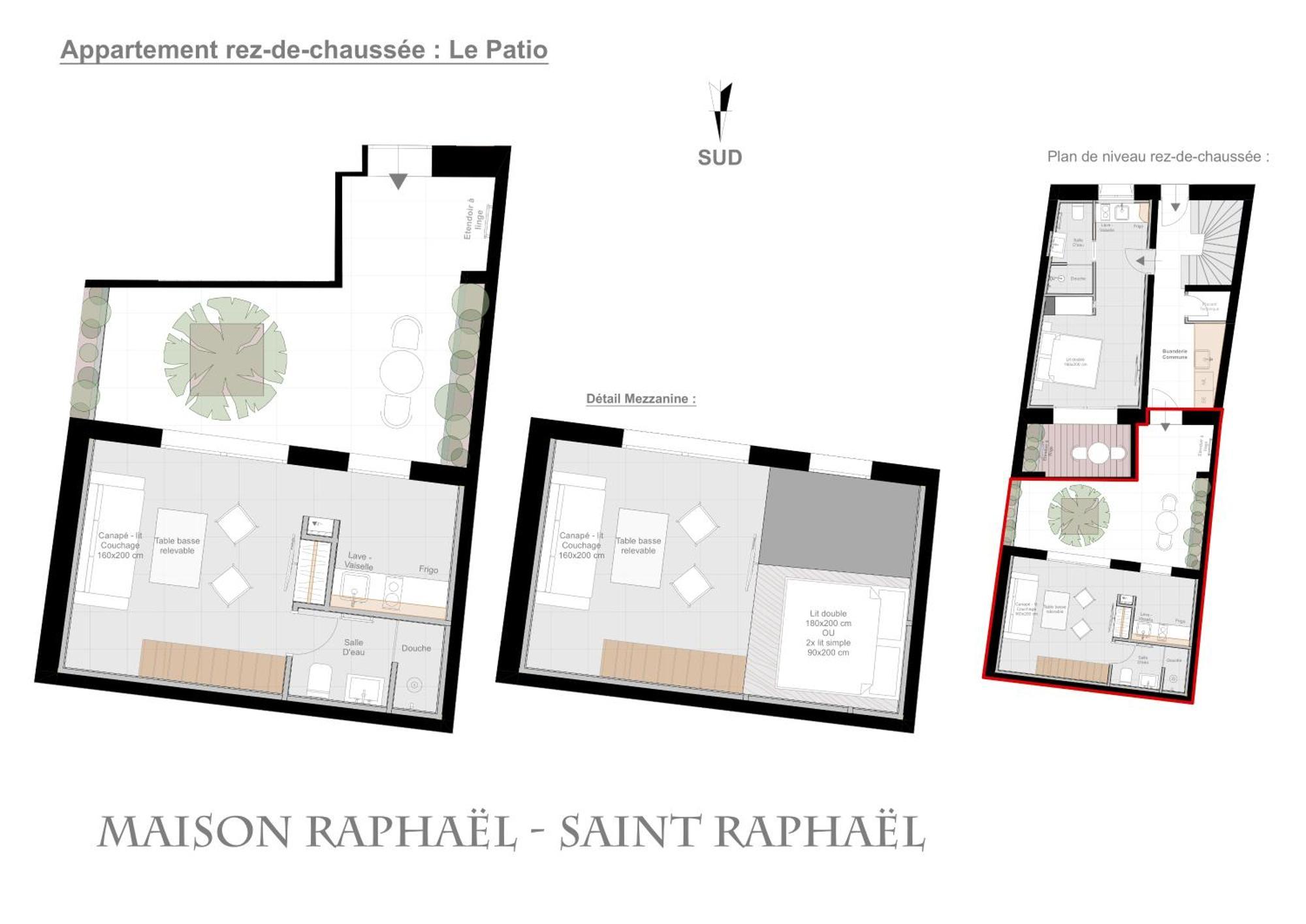Studios Raffines Avec Terrasses - Plages, Ville Et Gare A Pied - Maison Raphael Saint-Raphaël Szoba fotó